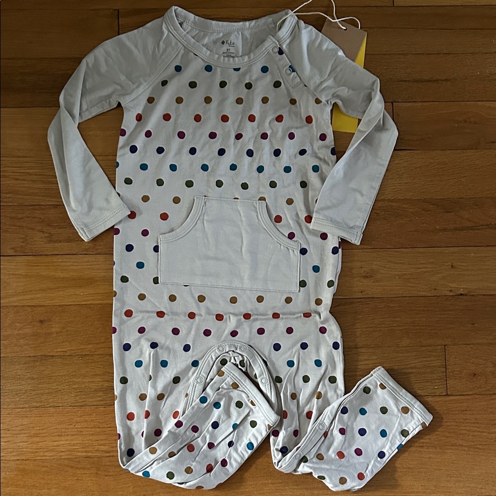Kyte Baby fall polka dot romper 3T NWT